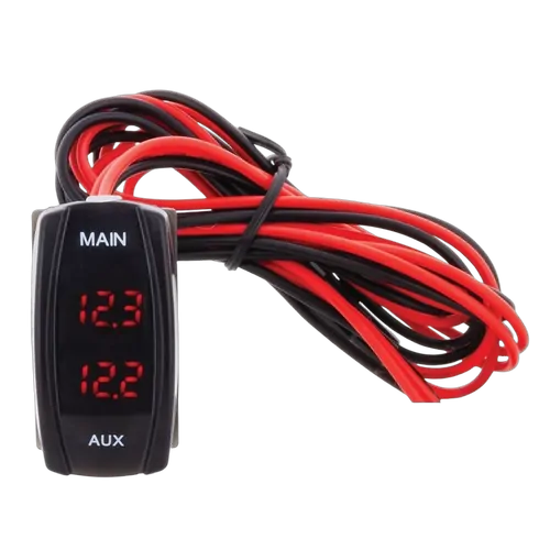 Hulk 4x4 Contour Carling Rocker Dual Voltmeter Red Led