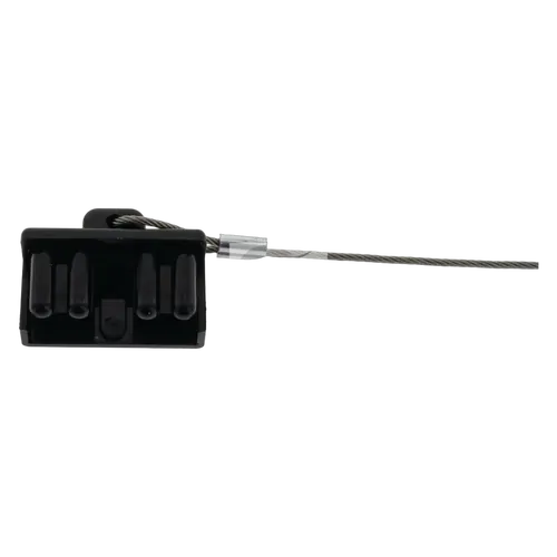 Hulk 4x4 Pkt 1 Black Plastic Cover To Suit 50Amp Connector W/ Steel Loop