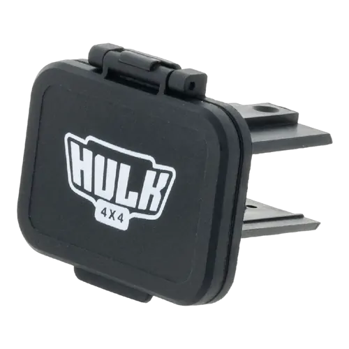 Hulk 4x4 Pkt 1 Black Plastic Cover To Suit 50Amp Connector W/ Flip Lid,