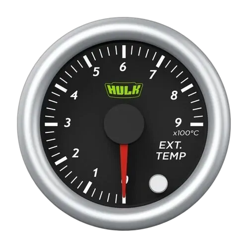 Exhaust Temperature Gauge 12 Volt, 10 Colour Illumination, 52mm / 2"