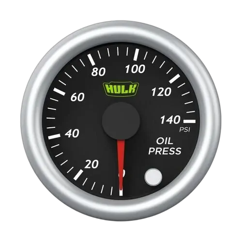 Oil Pressure Gauge 12 Volt, 10 Colour Illumination, 52mm / 2"