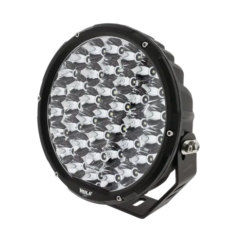 Hulk 4x4 9" Rnd Led Driving Lamp Drivng Beam 9-36V 160W 37 Leds Black
