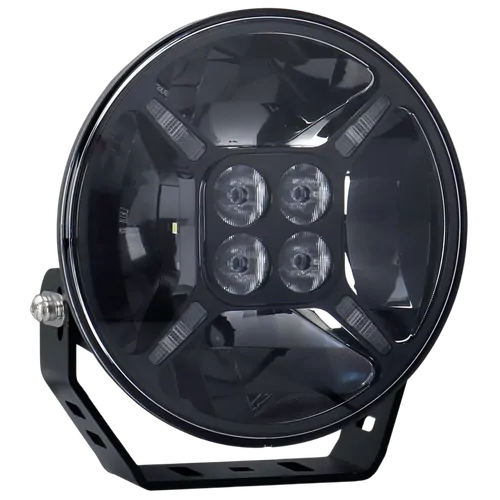 Hulk 4x4 7" Rnd Led Driving Lamp Drivng Beam 9-36V 60W Black 6,000Lms