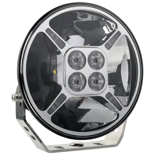 Hulk 4x4 7" Rnd Led Driving Lamp Drivng Beam 9-36V 60W Chrme 6,000Lms