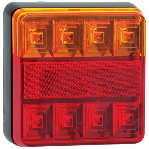 Hulk 4x4 Pkt 2 Led Stop/Tail/Indic Lamp 12V With Reflex Reflector