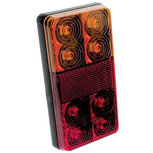 Hulk 4x4 Pkt 2 Led Stop/Tail/Indicator Lamp 12V With Reflex Reflector