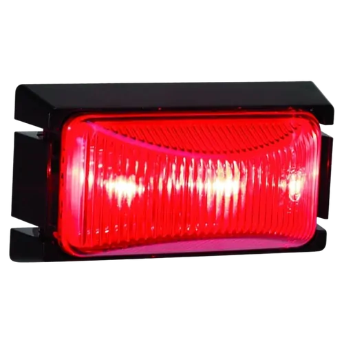 Hulk 4x4 Led Rear End Outline Markr Lmp Red 12/24V, Black Base