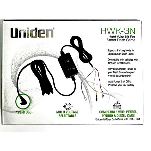 Uniden HWK-3N Hard Wire Kit for Smart Dash Cams – USB-C