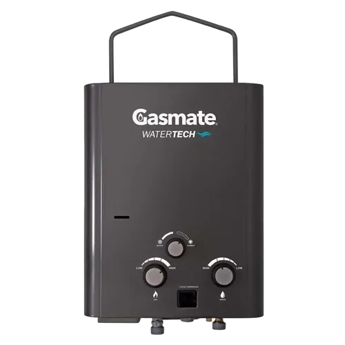Gasmate Water-Tech 5L Water Heater with Pump & Shower Attachments