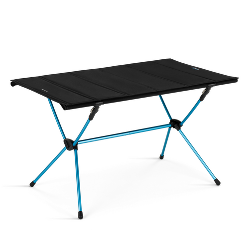 HELINOX Table Four Black with Cyan Blue Frame