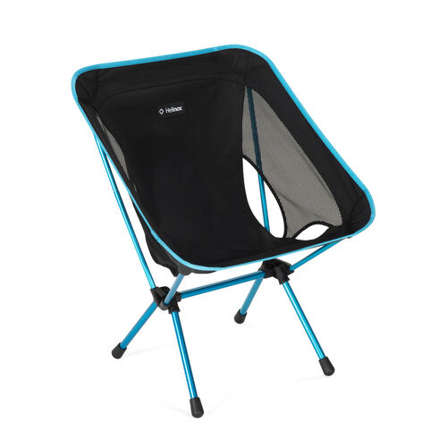 HELINOX Chair One (re) S25 - Black with Cyan Blue Frame