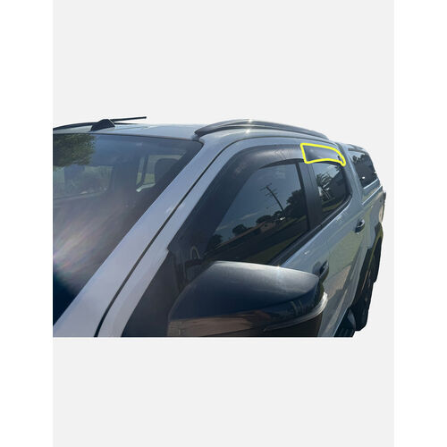 Sunland-Protection Slimline Weathershield To Suit Isuzu D Max Rg D/Tint Rear Pass