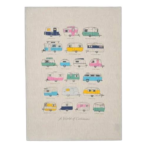 Van Go Collections Tea Towel The Iconic Collection A World Of Caravans