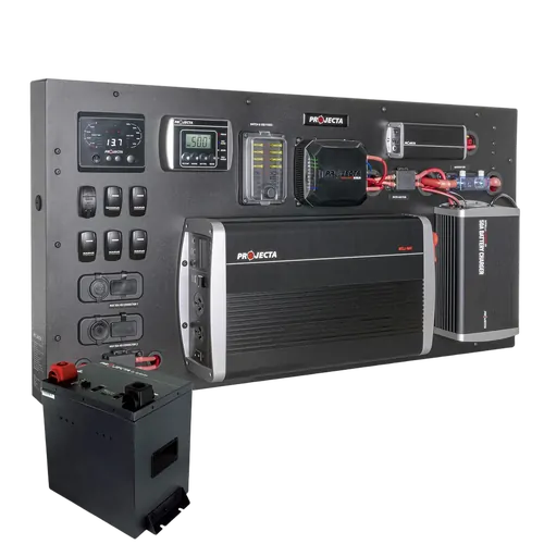 Projecta 12V Ac/Dc Power Management Board With 2000W Inverter & 200Ah Lithium Battery
