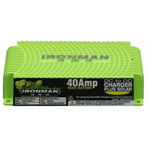 Ironman 4X4 40A DC to DC Battery Charger with Solar Input
