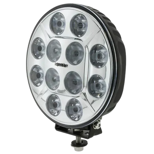 9" LED DRIVING LAMP FLOOD/SPOT BEAM 28Deg 9-36V 120Watt CHRME