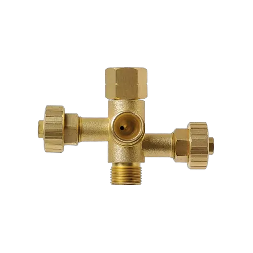 Companion 3/8 LH Double Adaptor with Taps