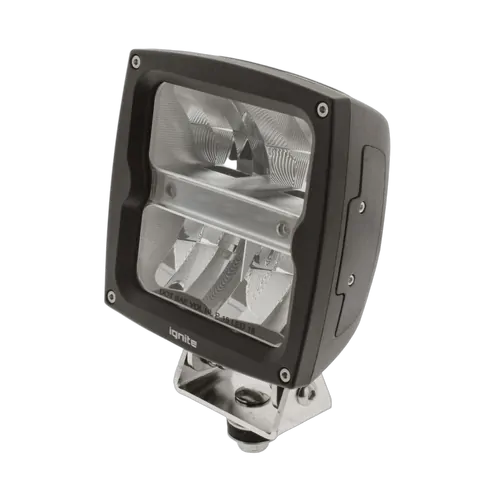 Ignite Led Headlight 10-30V High /Low Beam Black Face 10Leds 60 Watt 1800 Low 3600Lmns High