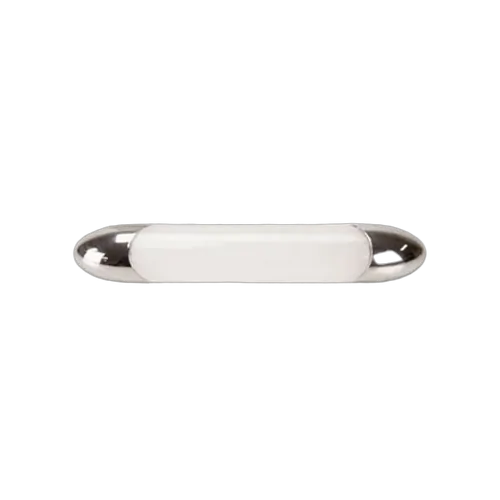 Roadvision LED Interior Lamp Strip 12V 18 LED's 150x25x10mm Opaque Lens Chrome Body