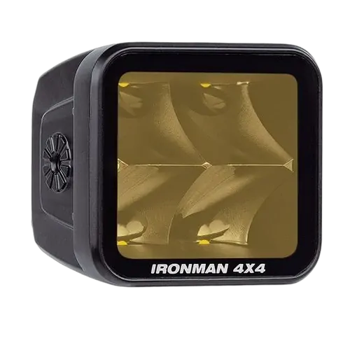 Ironman 4X4 20W Bright Cube Spot Beam LED Cube Light - 70 x 64mm (each) - Amber