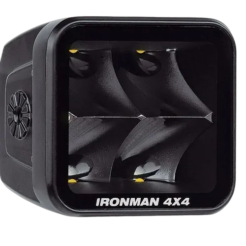 Ironman 4X4 40W Bright Cube Spot Beam LED Cube Light - 81 x 75mm (each) - Clear