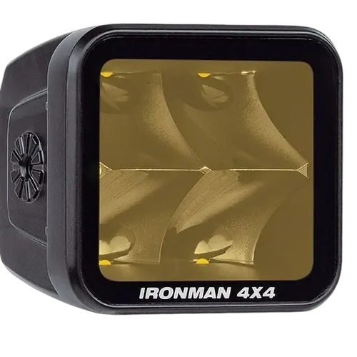 Ironman 4X4 40W Bright Cube Spot Beam LED Cube Light - 81 x 75mm (each) - Amber