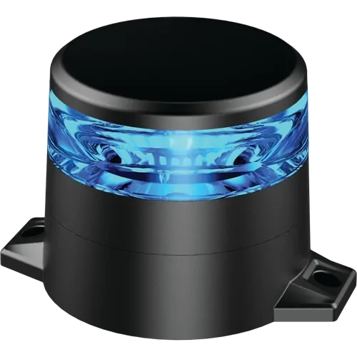 Ignite Led Blue Beacon 10-80V 2 Bolt Metal Mount 10Xstrbe 2Xrot Patterns Low Profile Class I