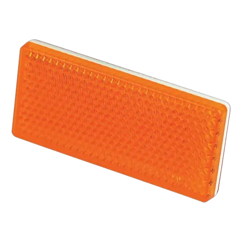 Ignite Pkt 2 Amber Reflector 3M Self Adhesive Mounting Base 70 X 30 X 6Mm