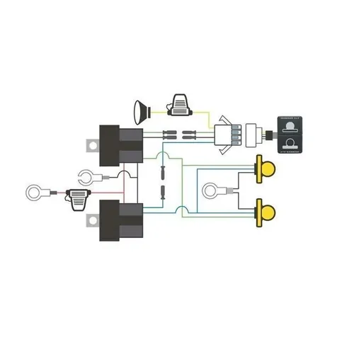 Ironman 4X4 Megatom Wiring Loom - Suits Set of Two (2) Megatom Lights