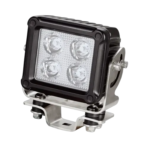 Ignite Led Square Work lamp Spot Beam 9 - 36V 60W 4 Leds Black Housing 6,380 Lumens Ip69K