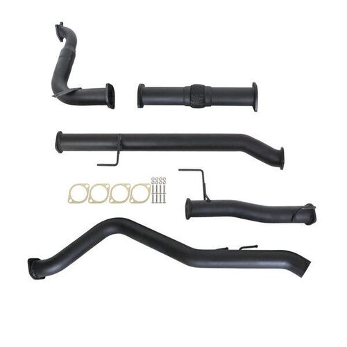 Isuzu D-Max Tf 3.0L 4JJ1-TCX 6/2010 - 9/2016 3" Turbo Back Carbon Offroad Exhaust With Pipe Only