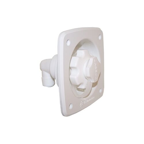 Jabsco Water Press Regulator 45Psi White Flush Mount