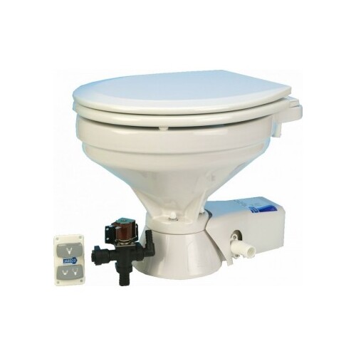 Jabsco Quiet-Flush Toilet Freshwater Flush - Large Bowl 12v