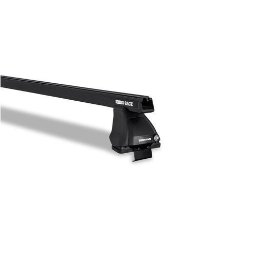 Rhino Rack Heavy Duty 2500 Black 2 Bar Roof Rack For Toyota Kluger Gen1 4Dr Suv 11/03 To 07/07