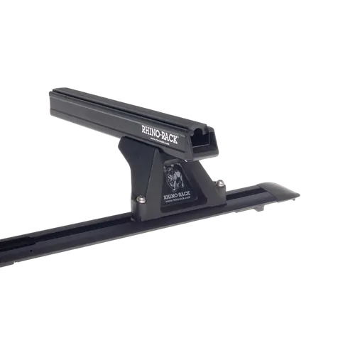 Rhino Rack Heavy Duty RLTF Trackmount Black 3 Bar Roof Rack to suit HYUNDAI iLoad 2dr Van 08 to 21