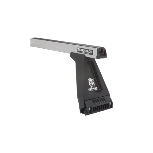 Rhino Rack Heavy Duty Rl210 Silver 4 Bar Roof Rack For Toyota Landcruiser 78 Series 2Dr 4Wd Troop Carrier 01/99 To 02/07