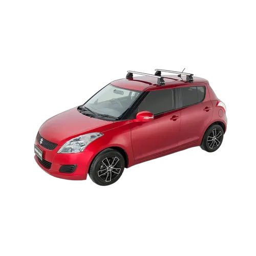 Rhino Rack Vortex 2500 Black 2 Bar Roof Rack For Suzuki Swift Az 5Dr Hatch 02/11 To 05/17