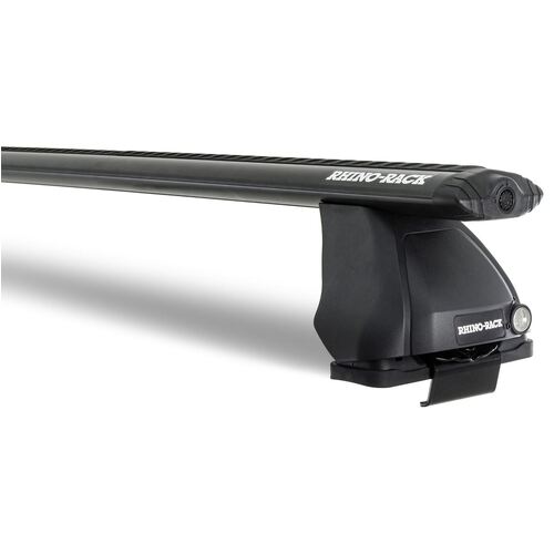 Rhino Rack Vortex 2500 Black 2 Bar Roof Rack For Audi A3 8Pa (Incl. S3) 5Dr Hatch 03/05 To 04/13