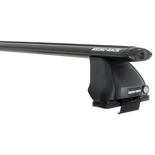 Rhino Rack Vortex 2500 Black 2 Bar Roof Rack For Ford Falcon Au - Bf 5Dr Wagon 09/98 To 07/11