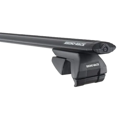 Rhino Rack Vortex Sx Black 2 Bar Roof Rack For Nissan Pathfinder 4Dr 4Wd With Roof Rails 07/05 To 09/13