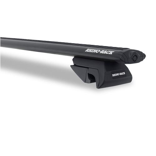Rhino Rack Vortex Sx Black 2 Bar Roof Rack For Volkswagen Golf 4Dr Wagon With Roof Rails 02/14 On