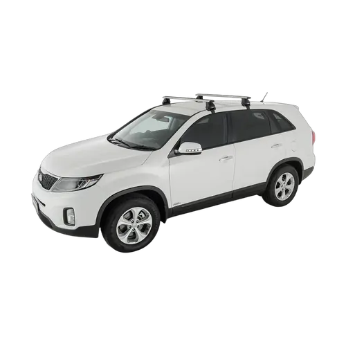 Rhino Rack Vortex 2500 Black 2 Bar Roof Rack For Kia Sorento Xm 4Dr Suv 10/09 To 05/15