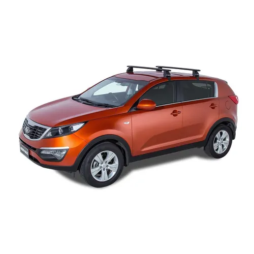 Rhino Rack Vortex 2500 Black 2 Bar Roof Rack For Kia Sportage Sl 5Dr Suv 08/10 To 12/15