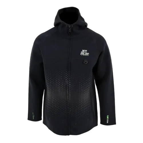 Jetpilot Flight Mens Hooded Tour Coat Black - Small