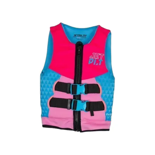 Jetpilot The Cause F/E Youth Neo Vest Pink Level 50 - Size 3 To 4