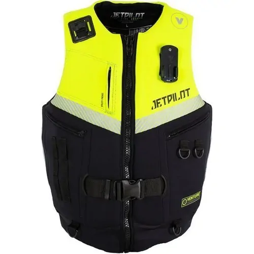 Jetpilot 2023 Venture Neo Buoyancy Vest Black/Yellow - Size Large