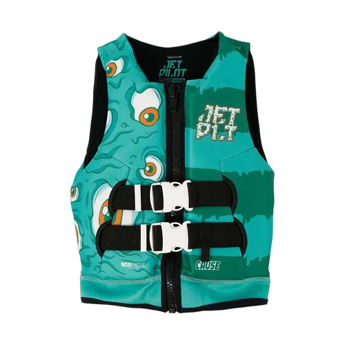 Jetpilot Cause Boys F/E Youth ECO Vest Green-3-4
