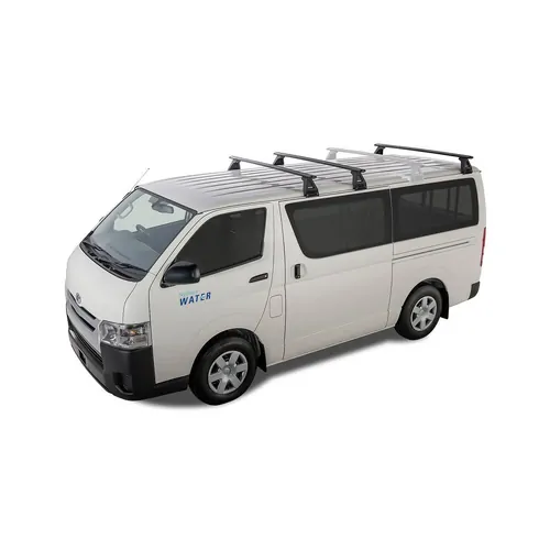 Rhino Rack Vortex Rl150 Black 3 Bar Roof Rack For Toyota Hiace Gen 4 2Dr Van 11/89 To 02/05
