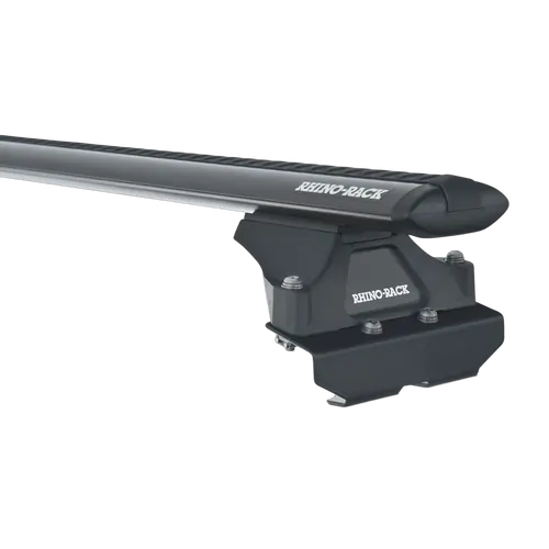 Rhino Rack Vortex Rltp Black 2 Bar Roof Rack For Fiat Ducato 2Nd Gen 2Dr Van 08/02 To 01/07