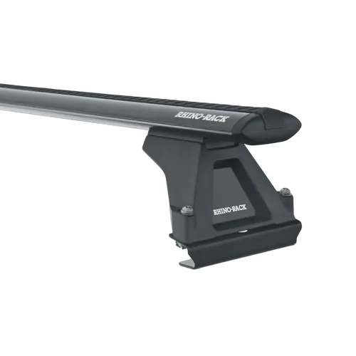 Rhino Rack Vortex Rltf Black 1 Bar Roof Rack (Mid) For Ldv V80 Cargo 2Dr Van Swb (Low Roof) 01/13 On